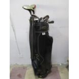 A set of Ping Eye 2 golf clubs in bag