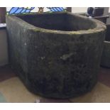 An antique stone trough