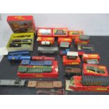 A collection of Tri ang and Hornby rolling stock etc.