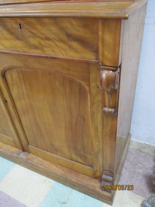 A tall Victorian display cabinet with cupboard under - Image 3 of 11