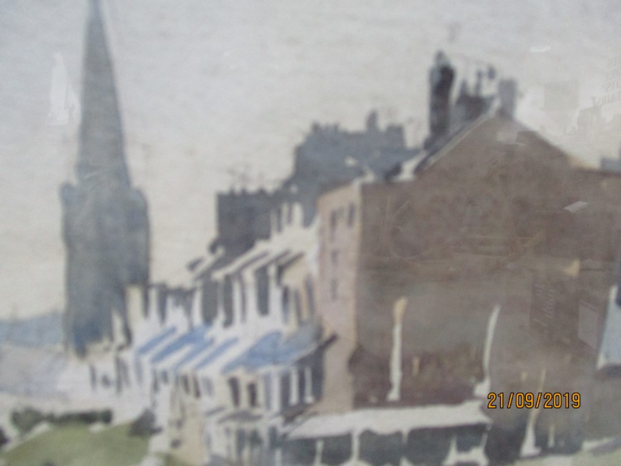 A watercolour of Weymouth Beach signed Alan Simpson RMSA - Image 5 of 6