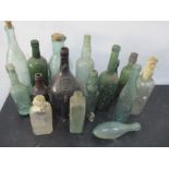 A collection of vintage bottles