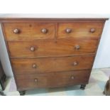 A Victorian mahogany chest of drawers