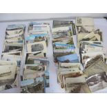 A quantity of vintage postcards