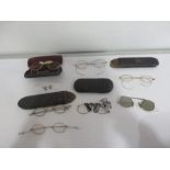 A collection of Victorian glasses