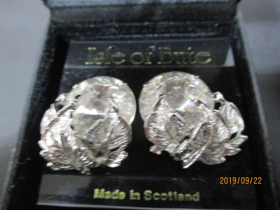 Two Butler & Wilson brooches, hallmarked silver ring, Art Deco paste bracelet and costume - Image 2 of 14