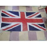 A vintage Union Jack flag, 170 cm x 83 cm