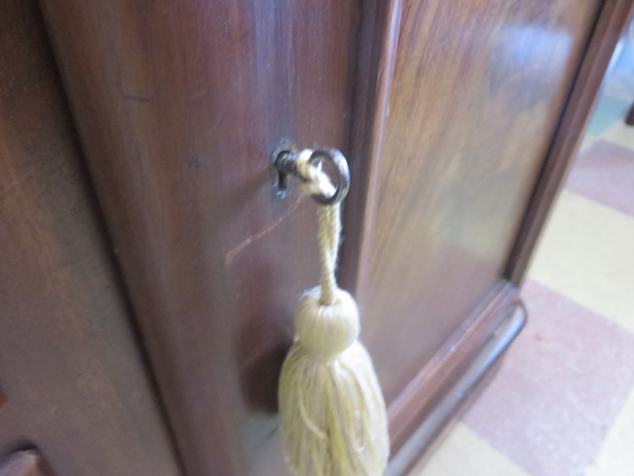 A Victorian sideboard/dresser base with two cupboard and three drawers - two keys in office - Image 12 of 12