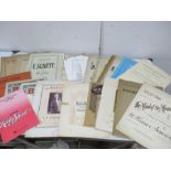 A collection of vintage music books etc.