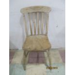 A single stripped elm country chair