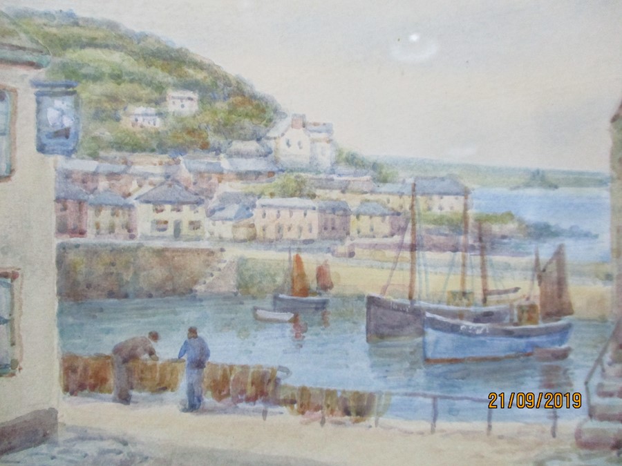 A pair of TH Victor watercolours of Mousehole - Image 7 of 8