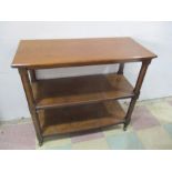 An oak three tier buffet