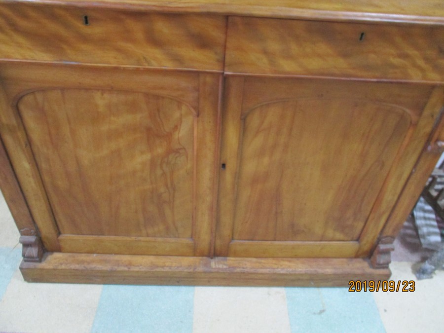 A tall Victorian display cabinet with cupboard under - Image 5 of 11