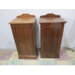 Two Edwardian pot cupboards