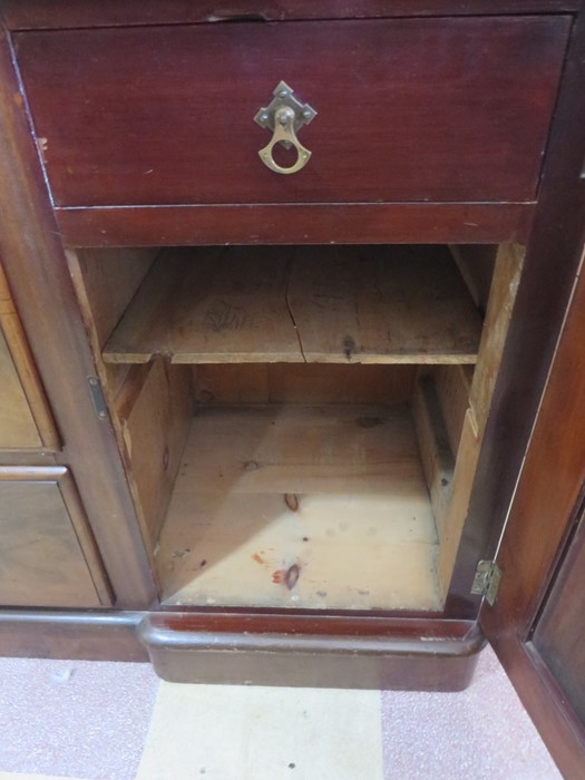 A Victorian sideboard/dresser base with two cupboard and three drawers - two keys in office - Image 7 of 12