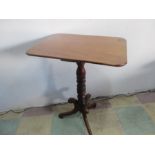 A Victorian mahogany occasional table on tripod base