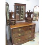 An Edwardian dressing chest