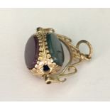 A 9ct gold swivel fob