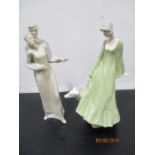 Two Royal Doulton Reflections figures, Strolling and Bolero