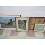 A small collection of pictures including Richard Britton Ltd Edition print, Steve Burgess artists