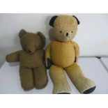 Two vintage teddy bears