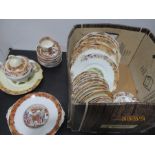 A collection of Victorian Chinoiserie dinner and tea ware