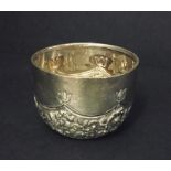 A hallmarked silver cup