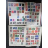 Two albums of worldwide stamps