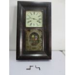 An American wall clock by Forestville Clock Company - keys in office