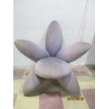 A modern armchair in the form of a starfish