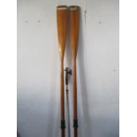 A pair of vintage oars etc.