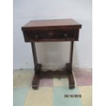 A Victorian Ladies writing desk with folding over top