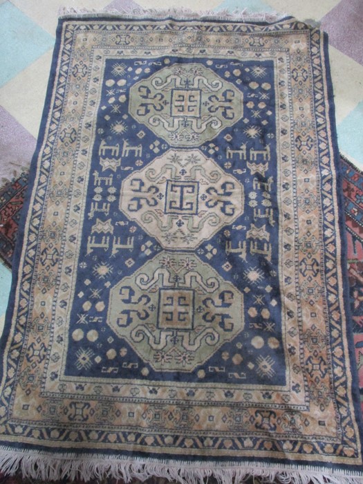 Two Eastern rugs along with a runner - Image 2 of 15