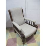 A Victorian gentleman's arm chair
