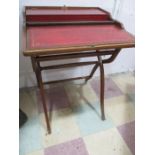 A campaign folding writing desk