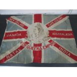 A Victorian Union Jack "Britain Colonies, For Queen & Empire"