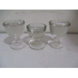 Three penny lick glasses