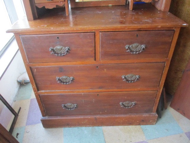 An Edwardian dressing chest A/F - Image 3 of 7