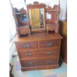 An Edwardian dressing chest A/F