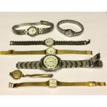 A collection of various watches including a 9ct gold ladies Helvetia watch