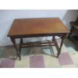 An Edwardian mahogany hall table