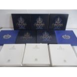 A collection of ten boxed Royal Crown Derby Irami limited edition Christmas plates.