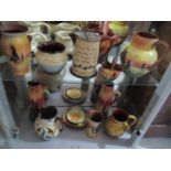 A collection of Torquay ware