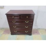 A Stag chest of five drawers
