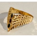 An Italian 18ct gold dress ring, Weight 3g