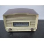 A Murphy brown Bakelite mains radio - model number U198M