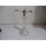 A crystal glass lamp base