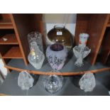 A collection of Art Glass, vases, bowl etc.