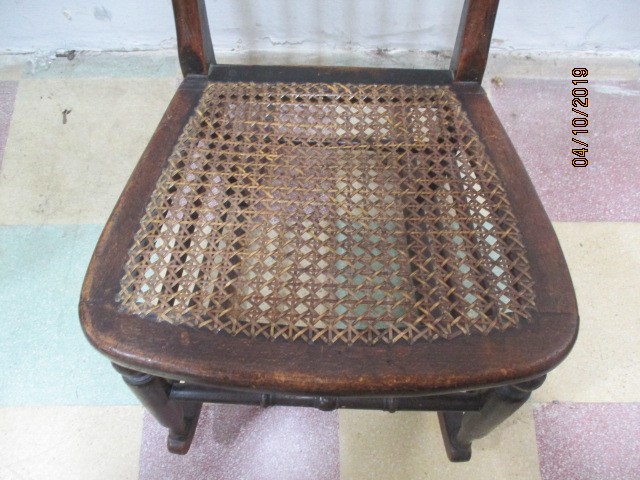 A Victorian cane seated rocking chair - Image 3 of 4