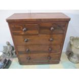 A Victorian mahogany chest of drawers